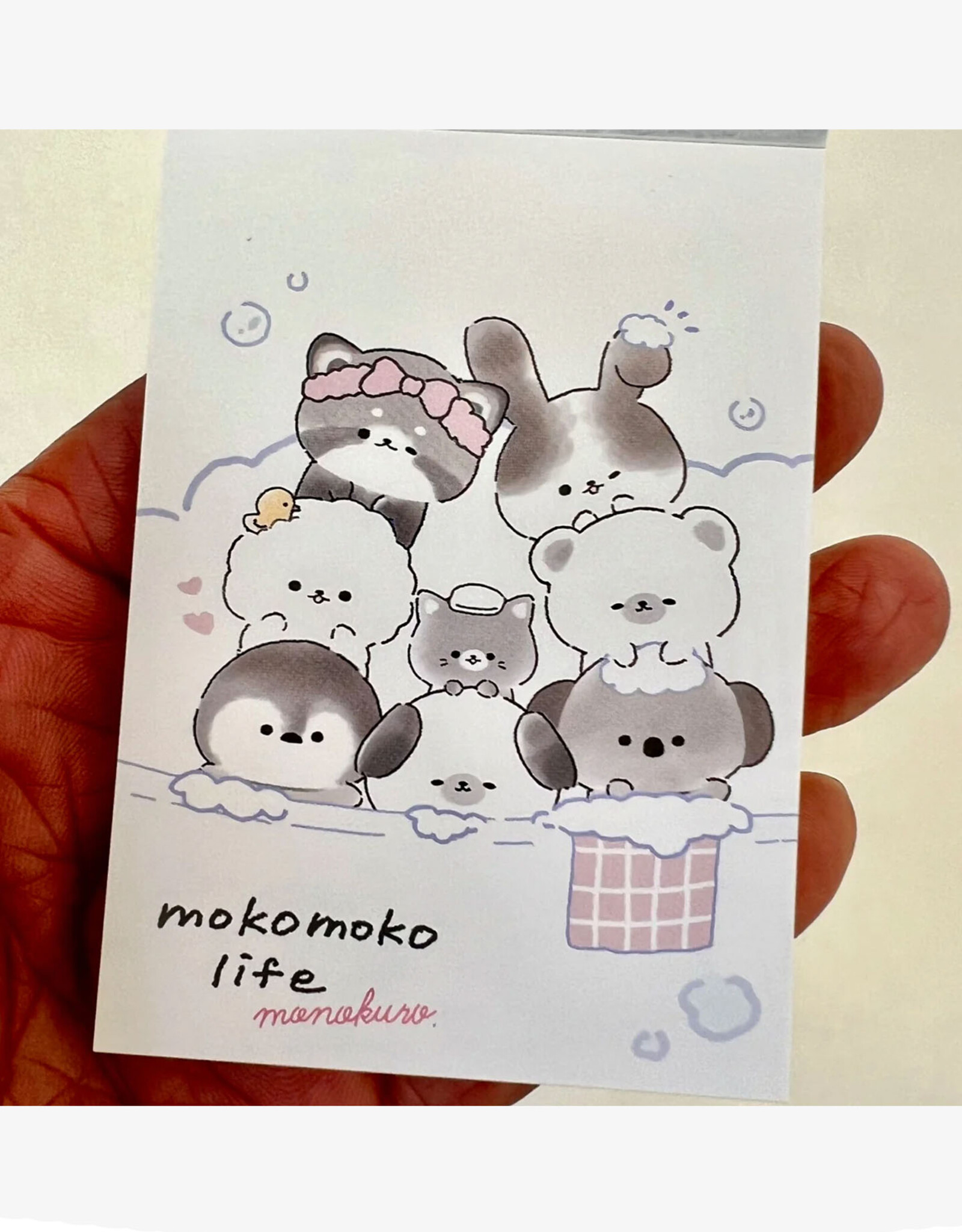 Moko Moko Animal Bath Mini Notepad
