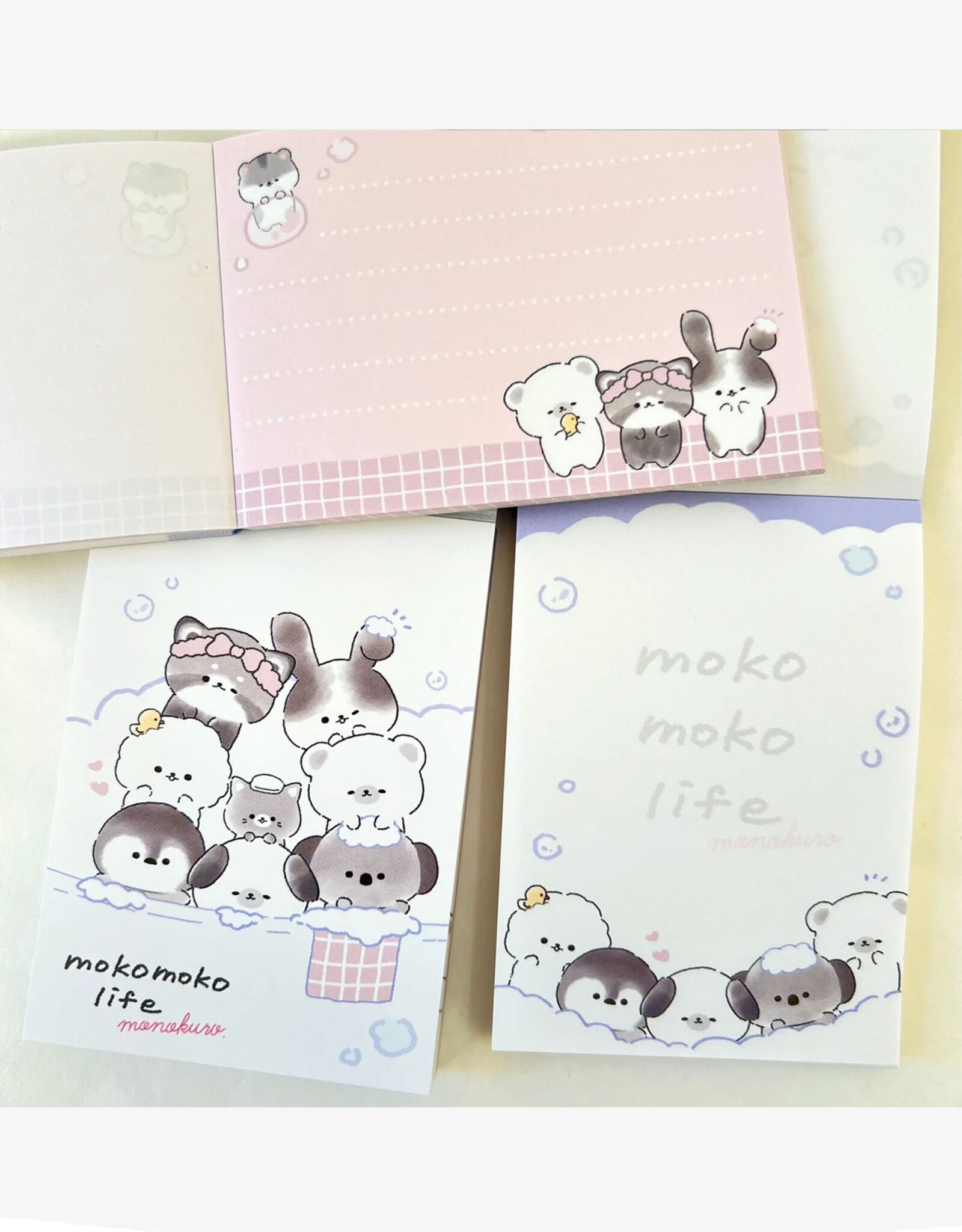 Moko Moko Animal Bath Mini Notepad