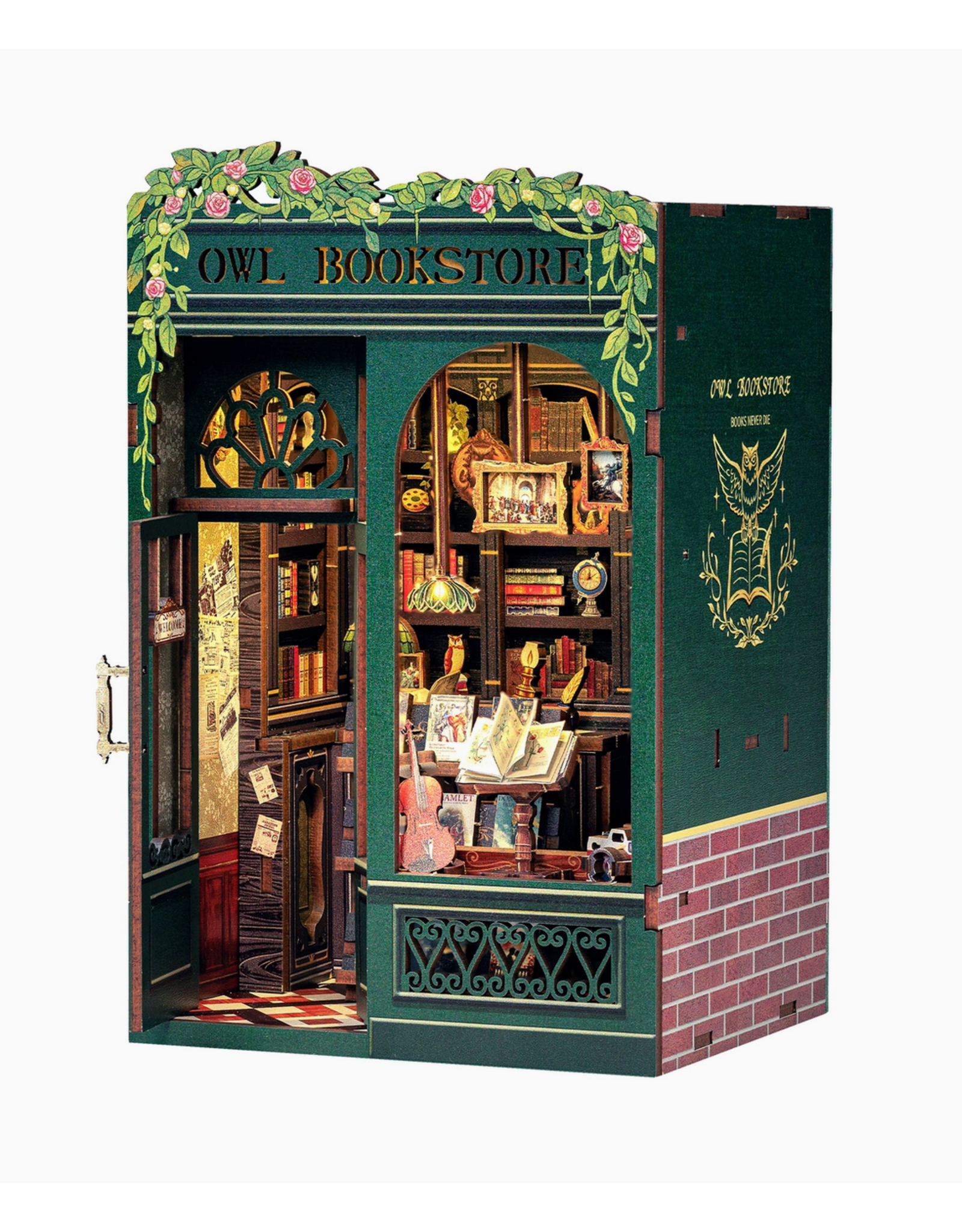 DIY Book Nook Kit : Owl Bookstore