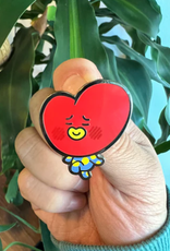 Heart Head V Enamel Pin