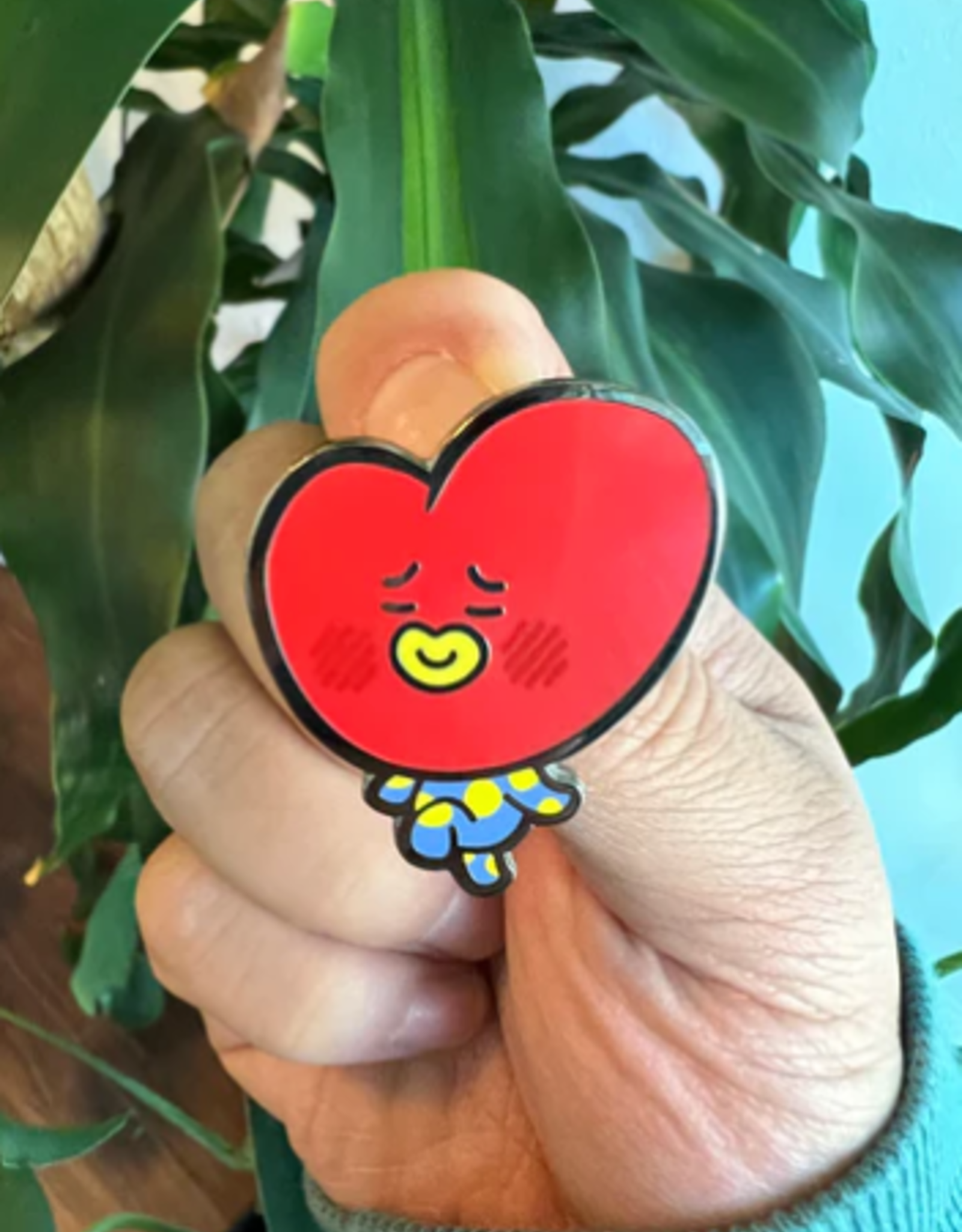 Heart Head V Enamel Pin