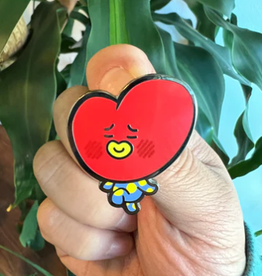 Heart Head V Enamel Pin