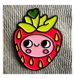 Strawbebby Enamel Pin