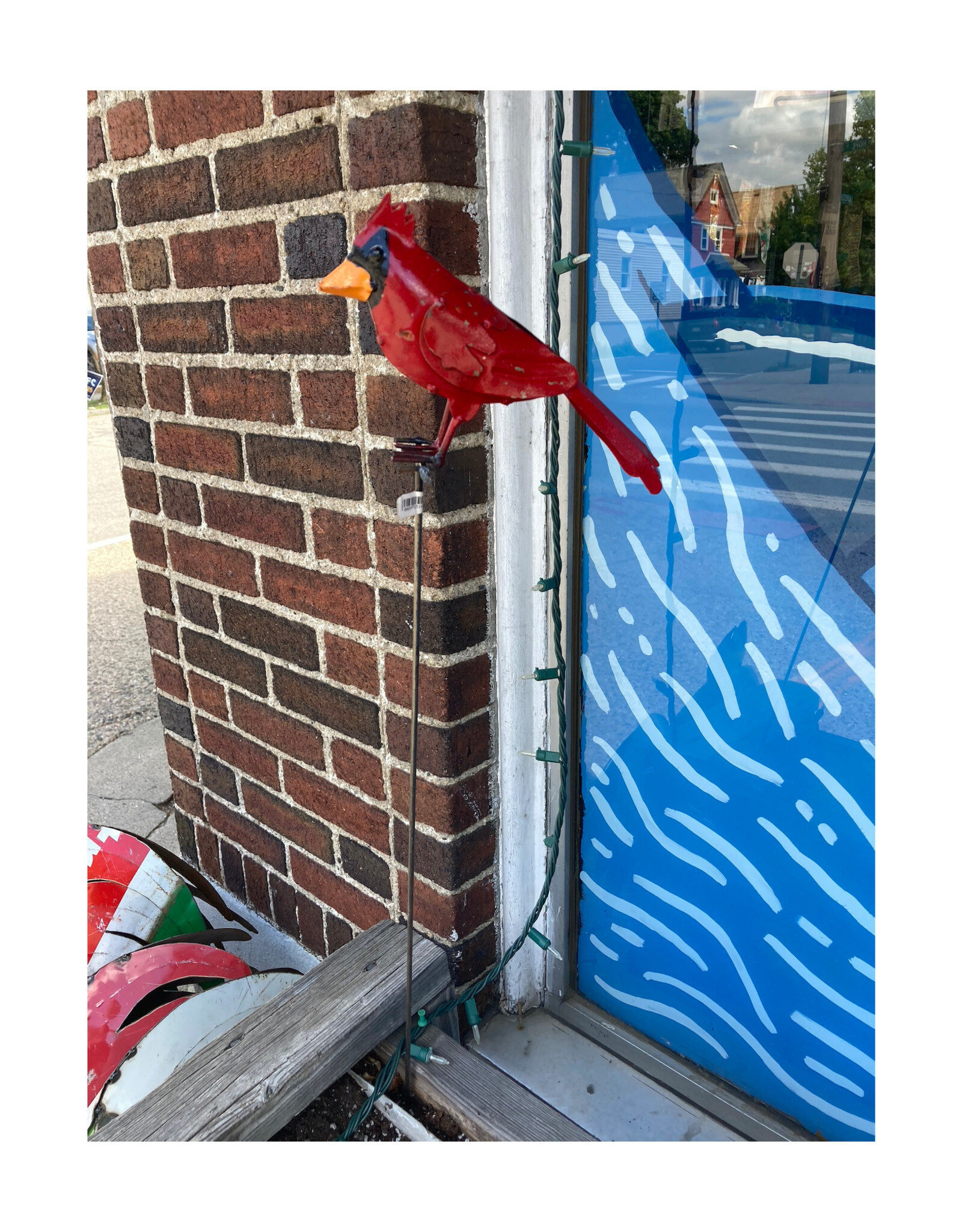 Cardinal On Stake - Curbside pickup only!