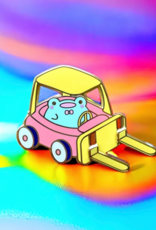 Forklift Friend Frog Enamel Pin