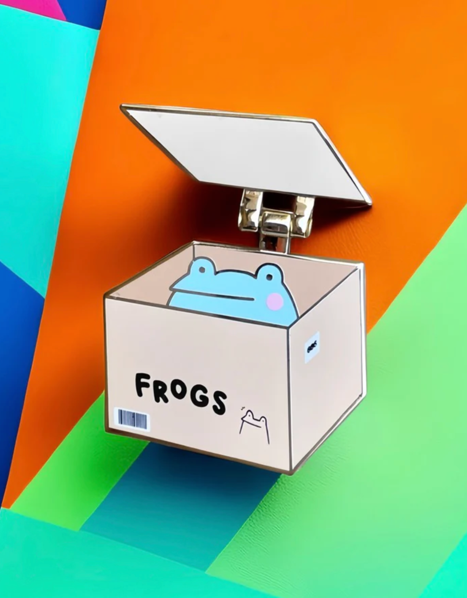 Frog Son in a Box Enamel Pin