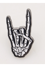 Skeleton Metal Hand Enamel Pin