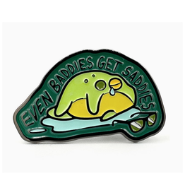 Let's Get This Thread Even Baddies Get Saddies Frog Enamel Pin