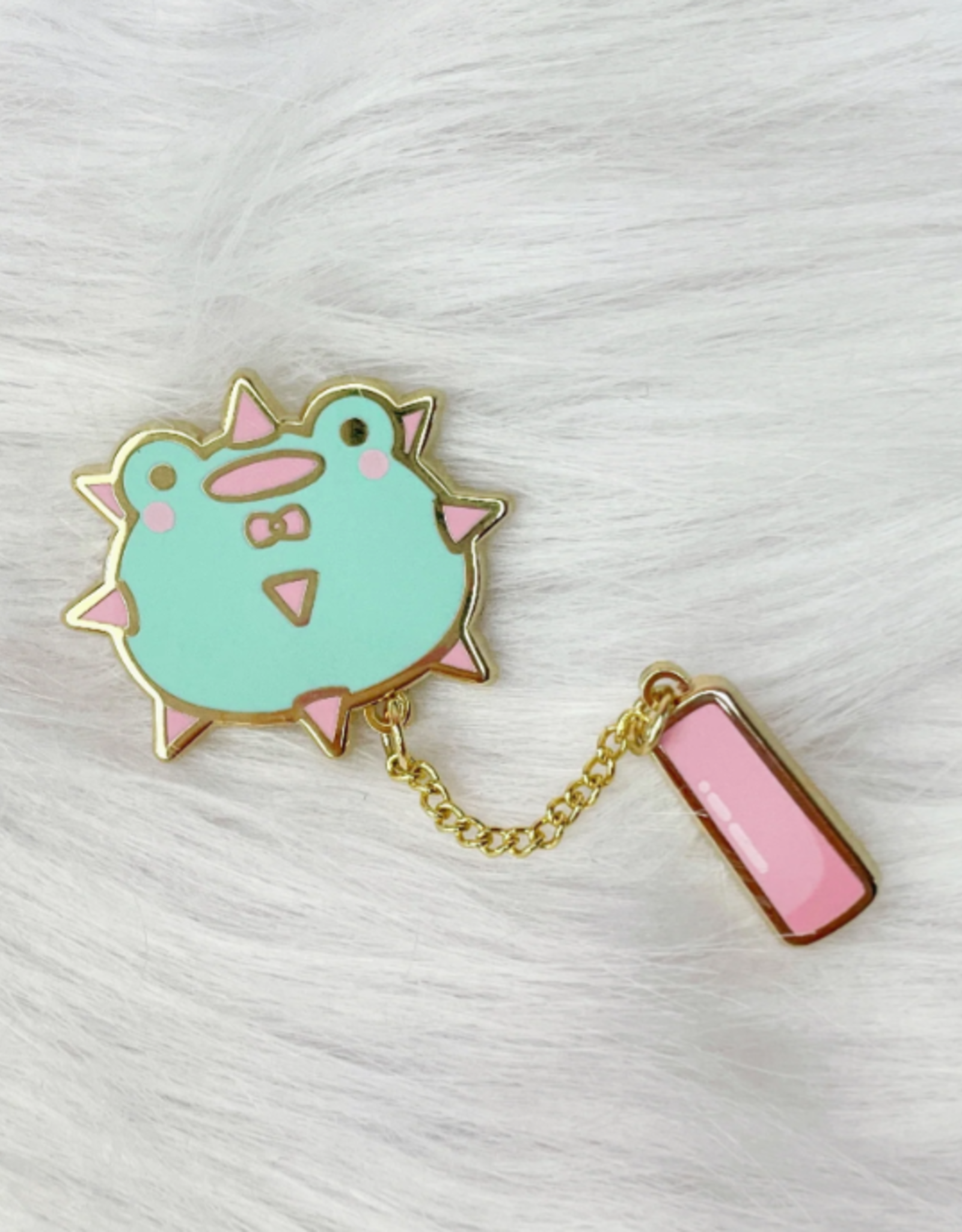 Mace Frog Enamel Pin