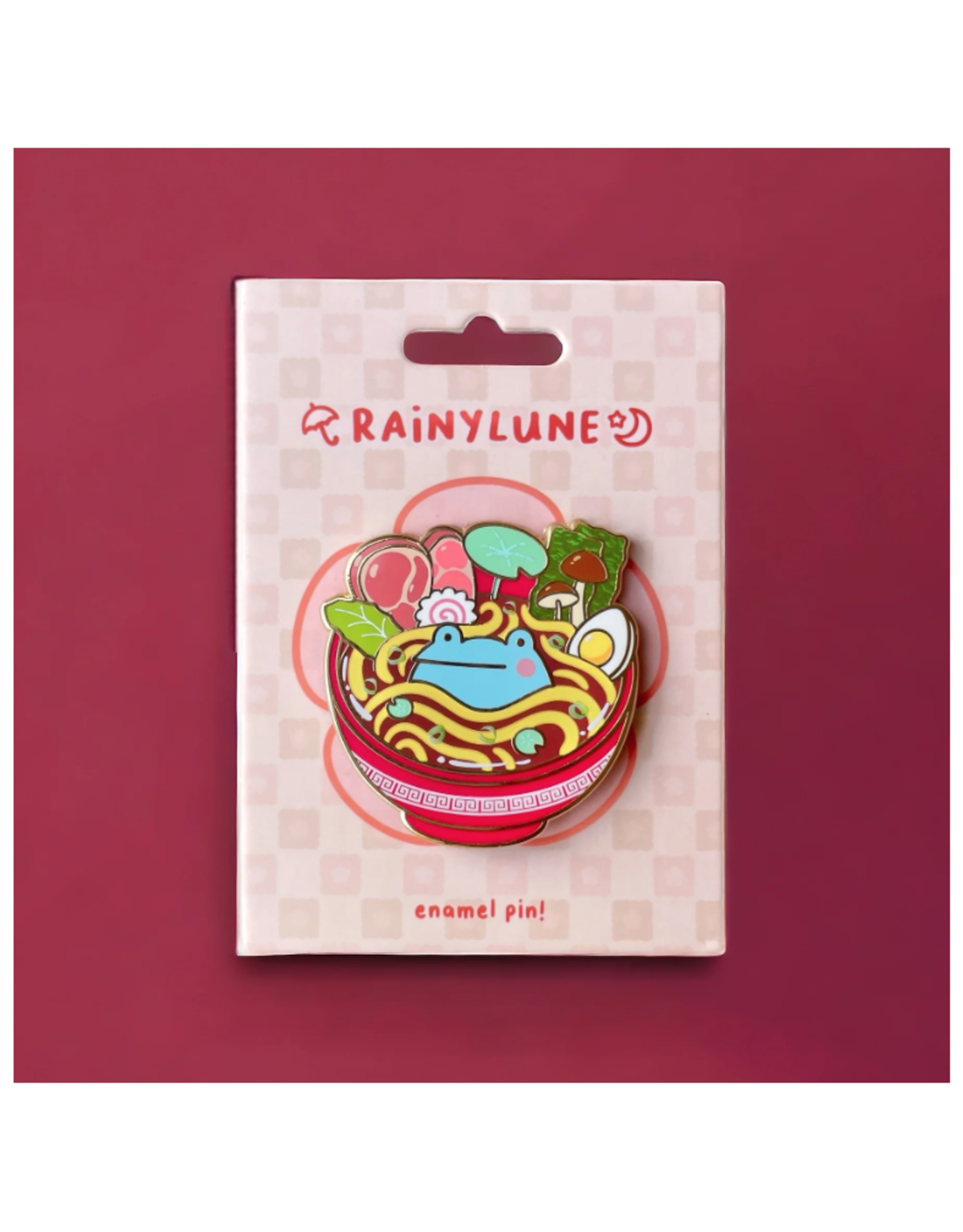 Ramen Son the Frog Enamel Pin