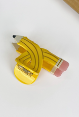 Yellow Pencil Claw Clip