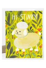 Hi Stinky Poodle Greeting Card