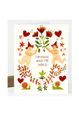 To Have and To Hold Gnomes Greeting Card