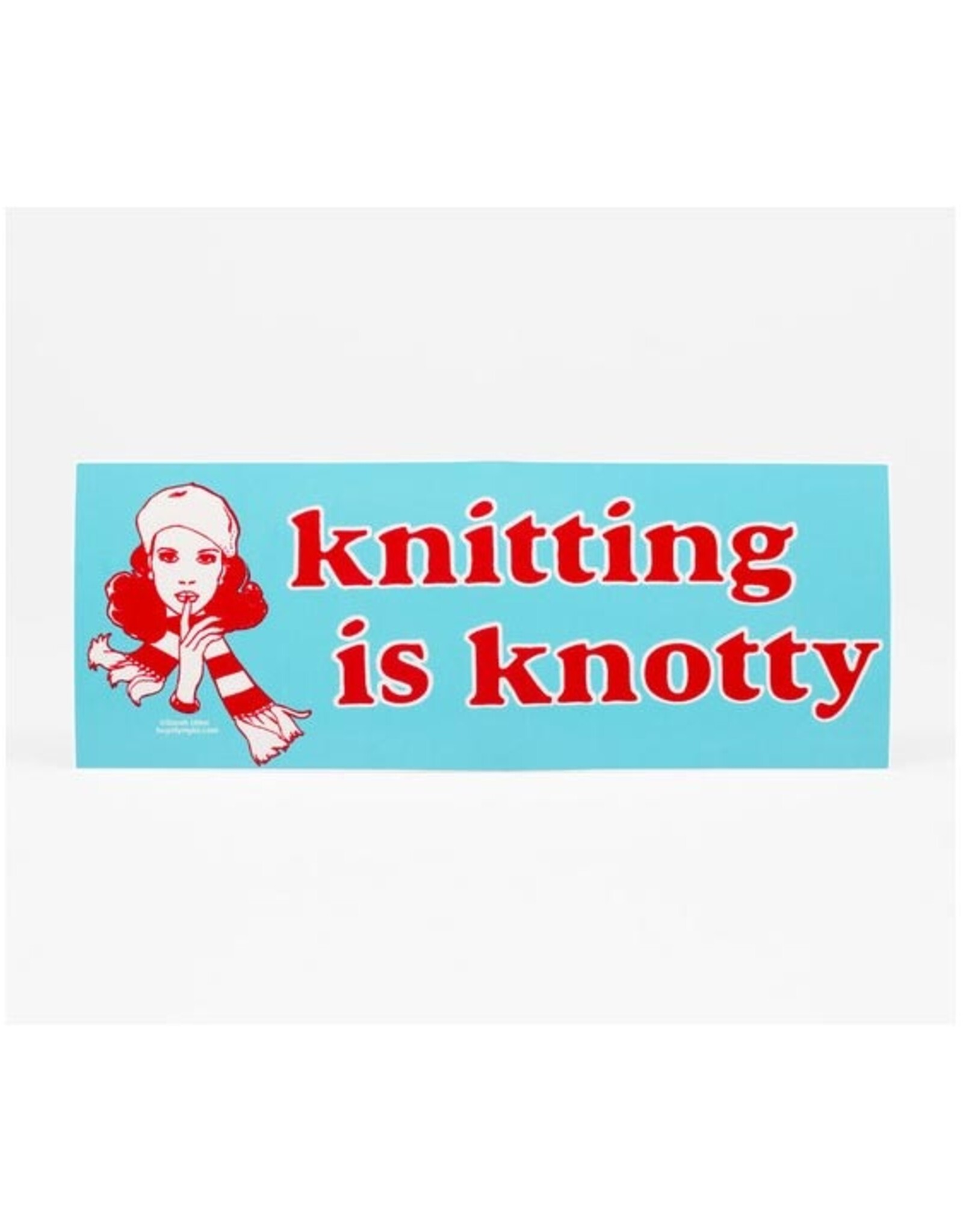 Knitting is Knotty Bumper Sticker