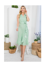 Field of Flowers Faux Wrap Dress