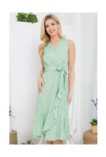 Field of Flowers Faux Wrap Dress