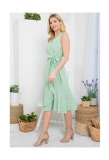 Field of Flowers Faux Wrap Dress