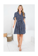 White Daisy Shirt Dress