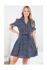 White Daisy Shirt Dress
