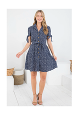 White Daisy Shirt Dress