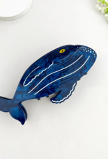 Deep Blue Whale Underbelly Claw Clip
