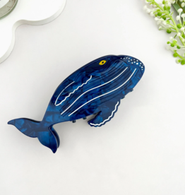 Deep Blue Whale Underbelly Claw Clip