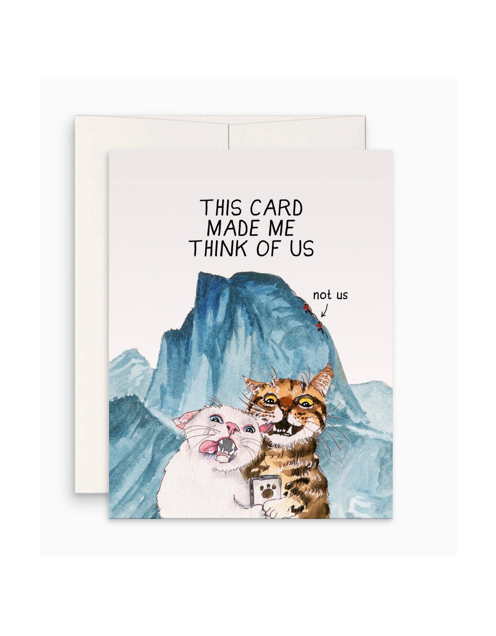 Cats Couple Adventure Greeting Card