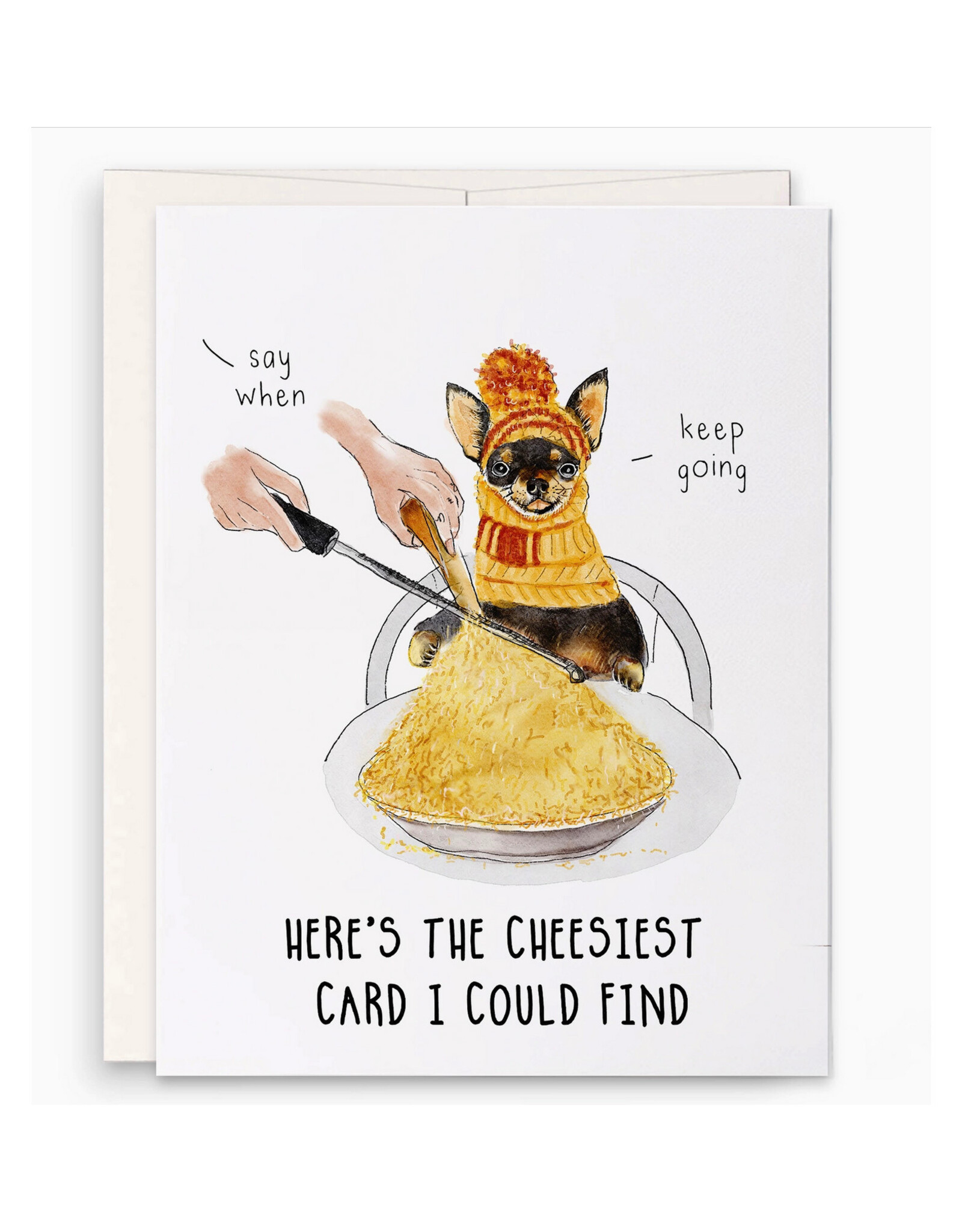 Cheesiest Card I Could Find Dog Greeting Card