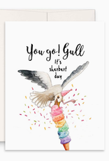 Yo Go Gull, It's Sherbert Day Greeting Card