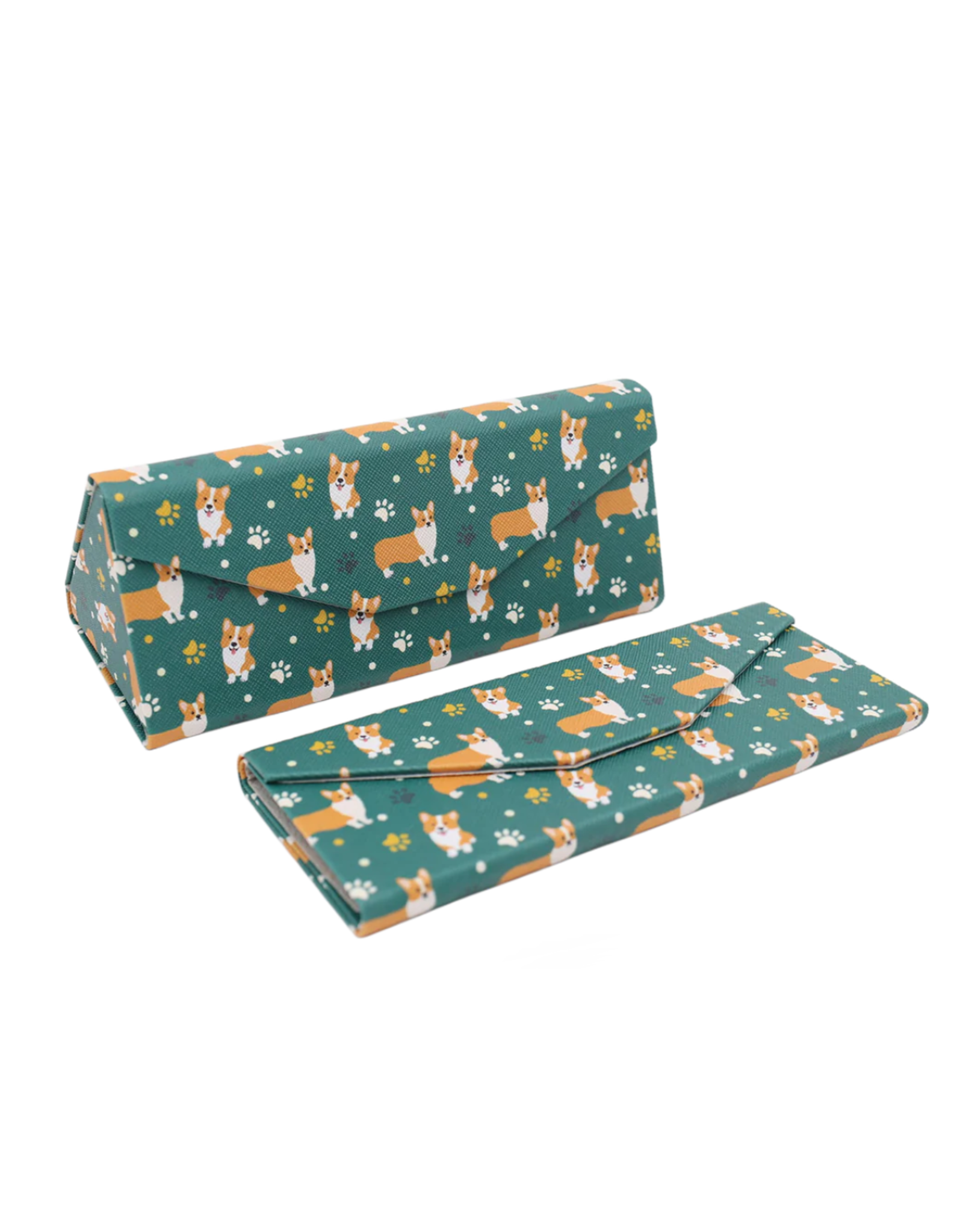 Welsh Corgi Print Glasses Case