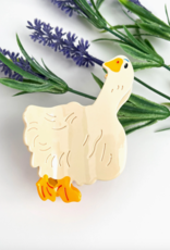 White Goose Claw Clip