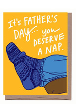 Father's Day Nap Greeting Card