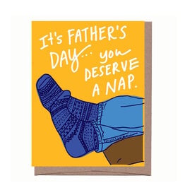 Father's Day Nap Greeting Card