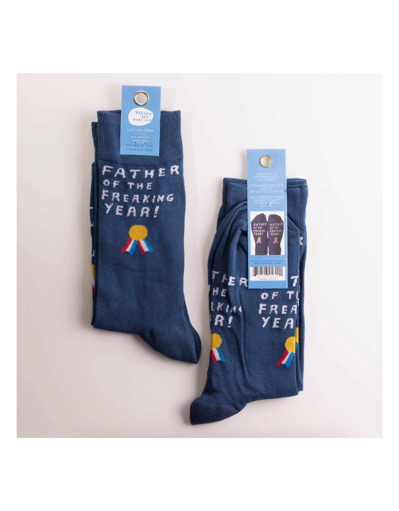 Father of the Freakin Year Crew Socks