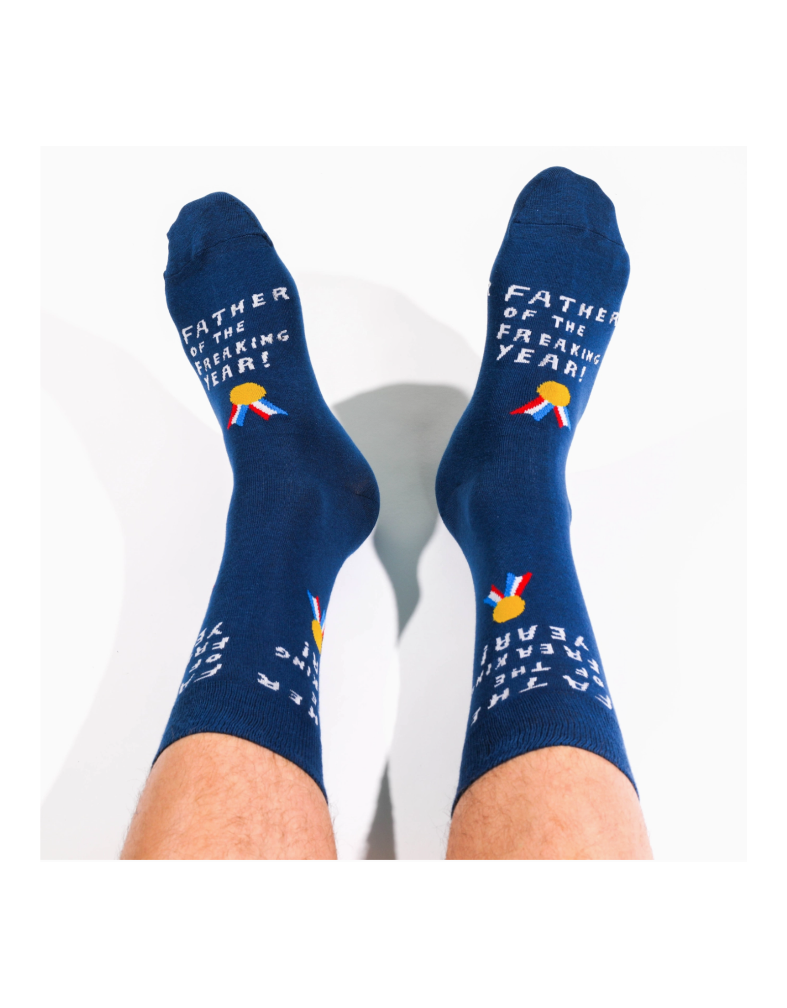 Father of the Freakin Year Crew Socks