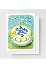For My Sweet Dad Father's Day Cake Riso Greeting Card