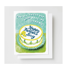 For My Sweet Dad Father's Day Cake Riso Greeting Card