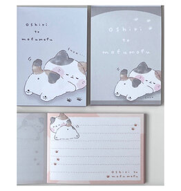 Sleepy Kitty Cat Mini Notepad
