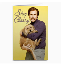 Ron Burgundy "Stay Classy" Greeting Card