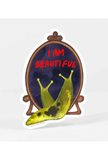 I Am Beautiful Slug Sticker