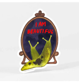 I Am Beautiful Slug Sticker
