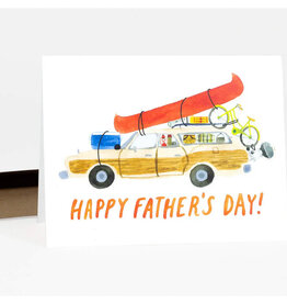 Happy Father's Day Station Wagon Greeting Card