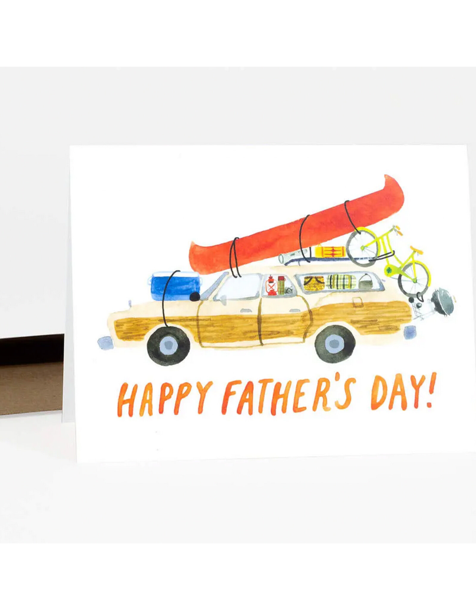 Happy Father's Day Station Wagon Greeting Card