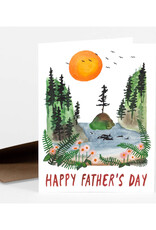 Happy Father's Day Orca Wilderness Greeting Card