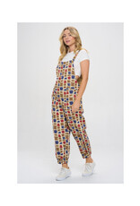 Paint Swatch Print Overalls
