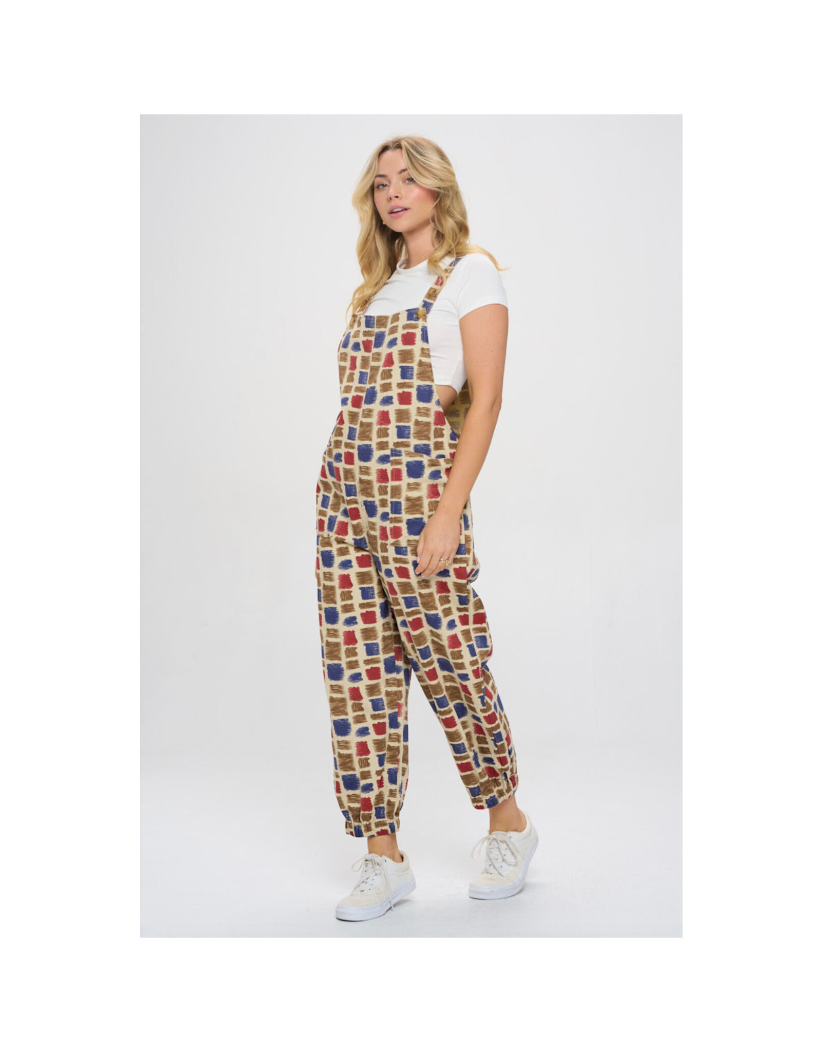 Paint Swatch Print Overalls