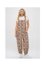 Paint Swatch Print Overalls