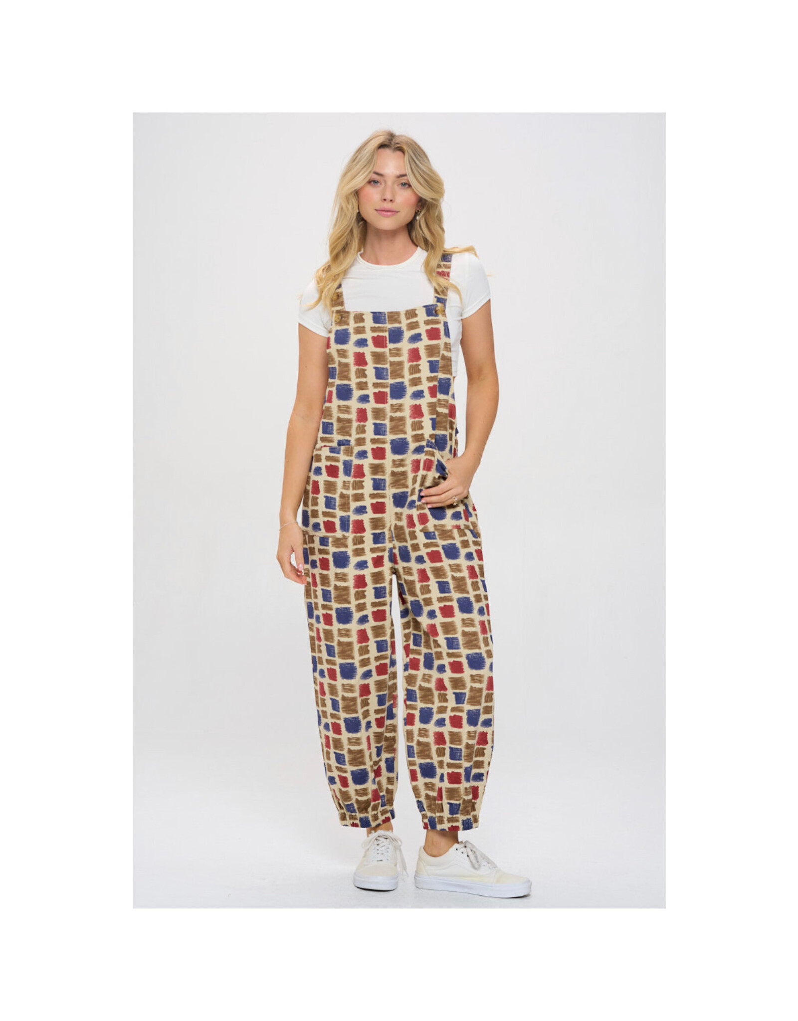 Paint Swatch Print Overalls