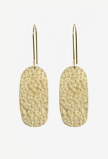 Hammered Oval Earrings