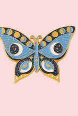 Celestial Moon Moth Enamel Pin